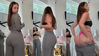 Watch sophieraiin tease and strip in her sexy bikini in hot and steamy leaked video