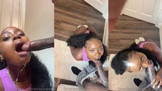 ElsieYaLater indulges in oral sex with a cock leaked onlyfans video
