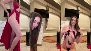 Christina Khalil's leaked topless video: Livestream footage of her naked & fucked in onlyfans