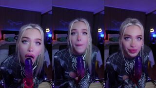 Ariesiatv SpiderGirl ASMR JOI Dildo Sucking Leaked Video