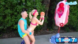 Leaked videos: Leggy chick dominates in steamy contest