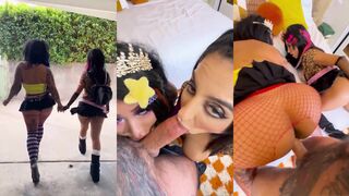 Leaked videos: Lena The Plug & Connie Perignon in a wild threesome