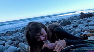 Anna Ralphs gets sneaky with public sex at seaside