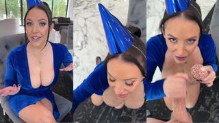 Angela White Gives a Blowie for Her Birthday - Leaked POV