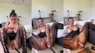 AriKytsya's leaked video: Ariel Kytsya gets her tight ass drilled by a sex machine