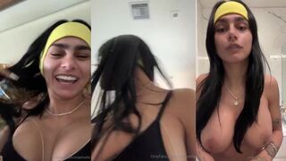 Mia Khalifa's Naked Morning Routine Leaked in Onlyfans Video