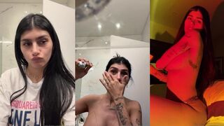 Mia Khalifa gets naked & dirty while reading a book and getting her tight pussy drilled in XXX video