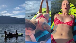 MaddiexMyles gets naughty on paddle-filled waters - Quick & dirty sex tape