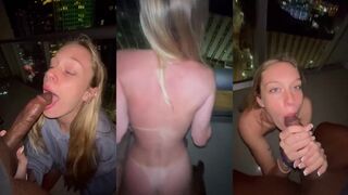 Leaked video of Badbarbiepriv getting drilled hard in POV on the balcony