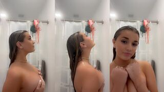 Breckie Hill's Leaked B-cup boobs seen in Onlyfans video