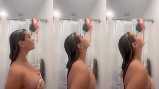 Breckie Hill gets naughty in the shower with Onlyfans Leaked Nude