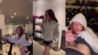 Callmeslooo goes wild with a gym buddy in a hot oral session